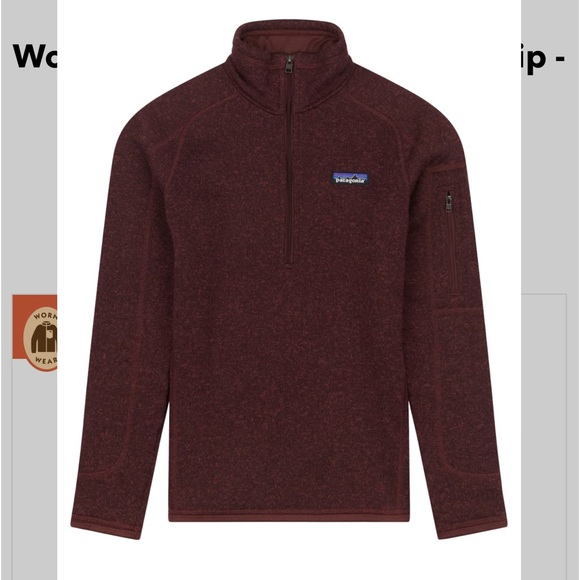 Patagonia Sweaters - PATAGONIA🍁 1/4 zip dark ruby - Better Sweater Pullover Medium